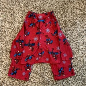 Marvel Spider-Man Blue and Red Pajama Set size 4